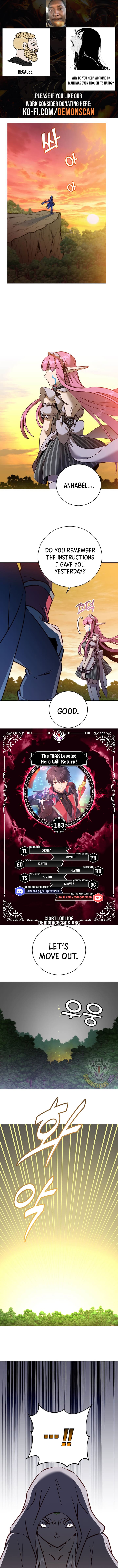 The MAX leveled hero will return! Chapter 183 0